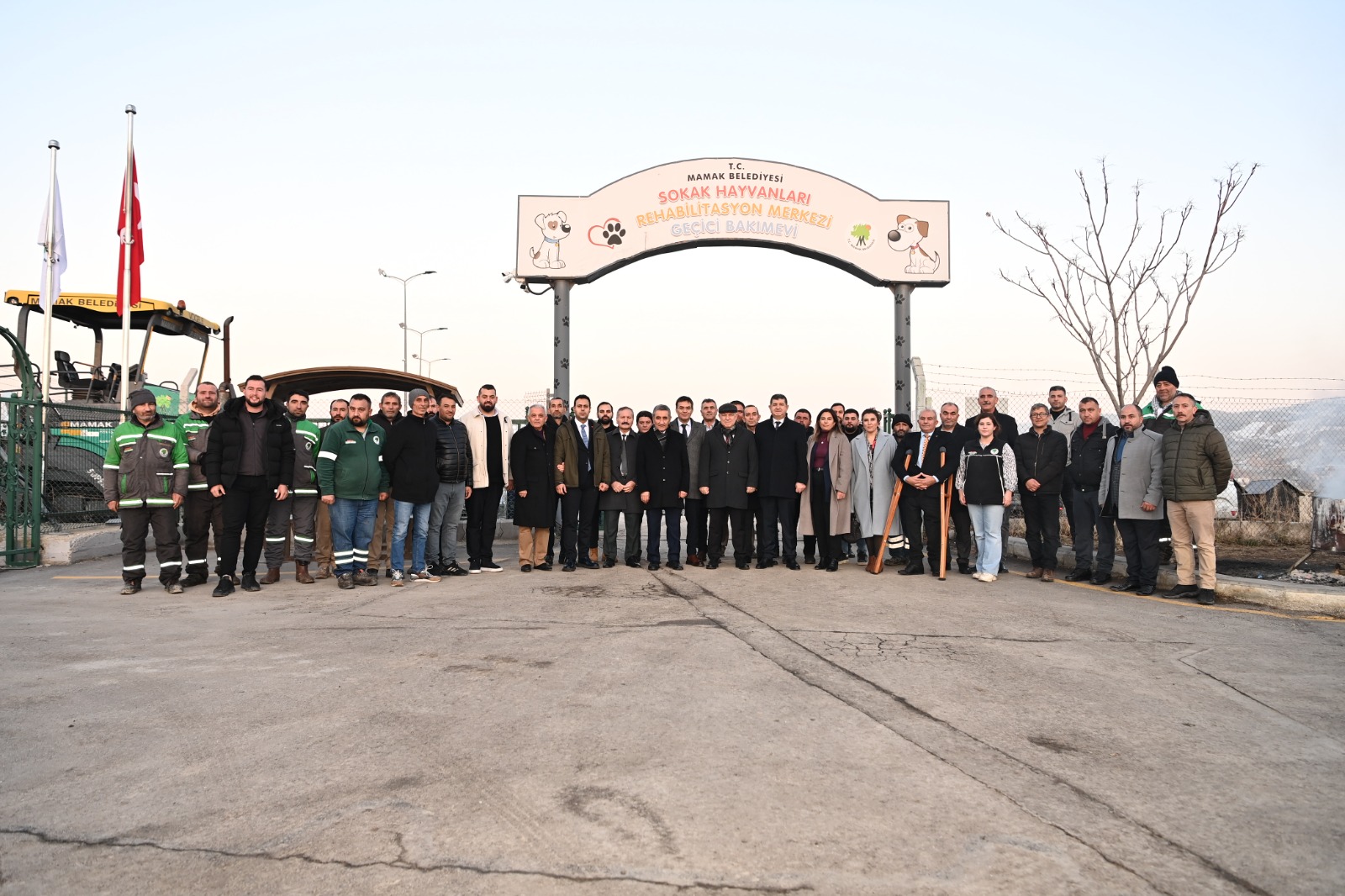 Mamak'ta bulunan hayvan barınağına inceleme