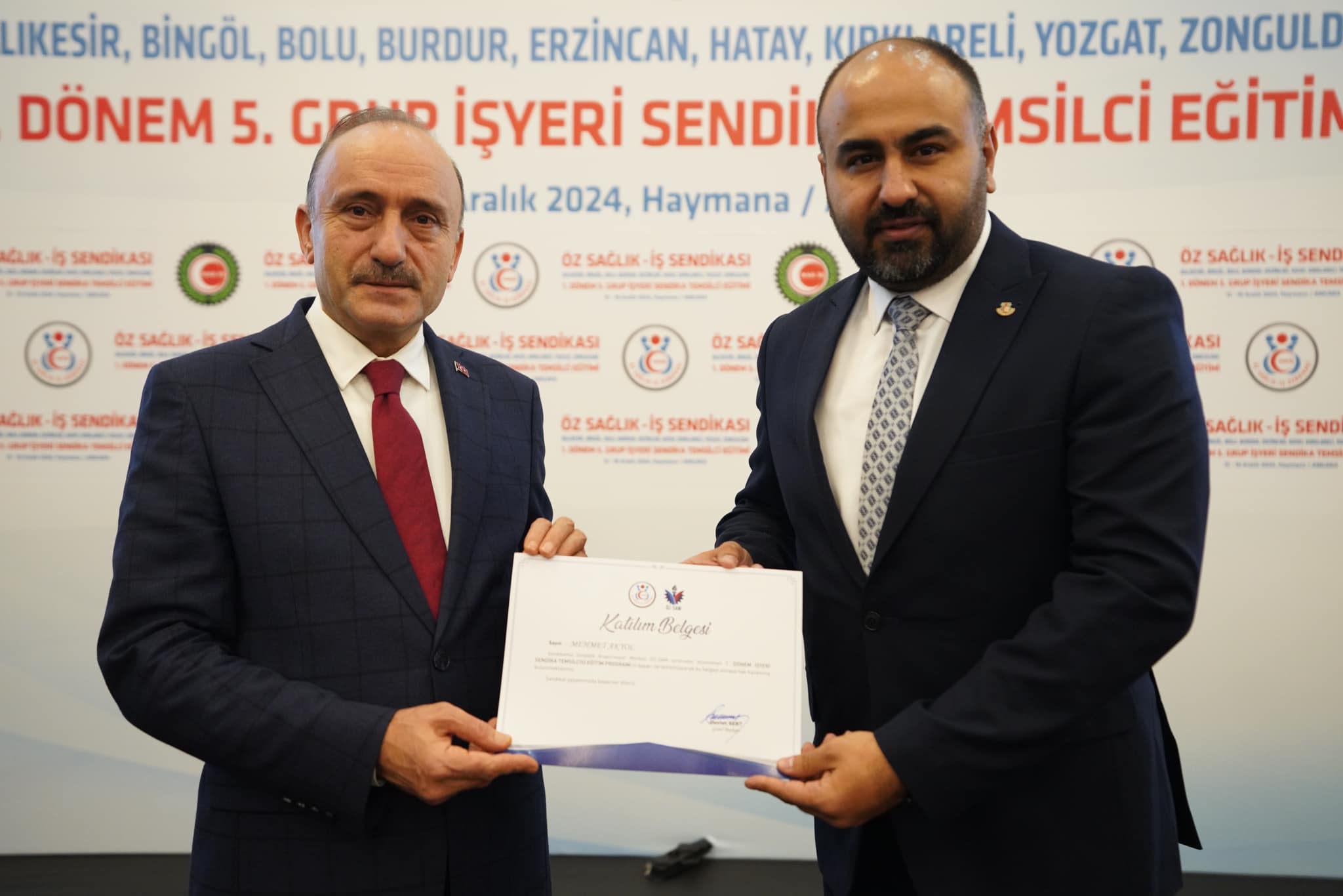 Öz Sağlık İş Yozgat İl başkanlığı İşyeri Temsilci Eğitimlerini başarıyla tamamladı
