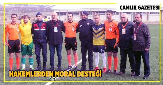 Yozgat'ta hakemlerden asker ve polise moral desteği
