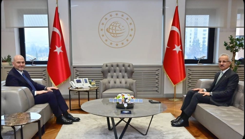 Bakan Uraloglu ve Soylu buluşmasında samimi ortam