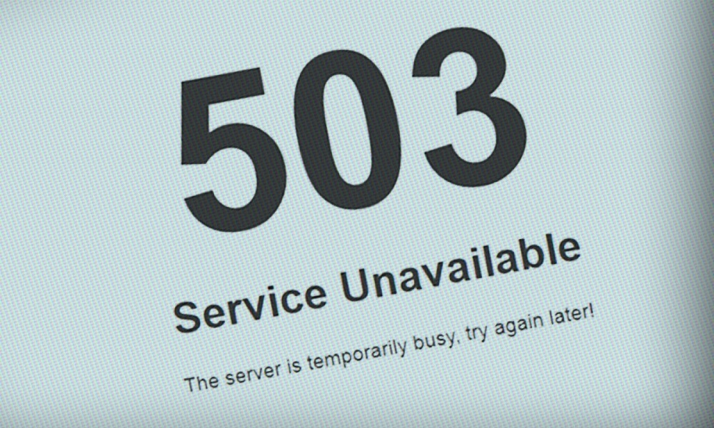 503 service temporarily unavailable ne demek?