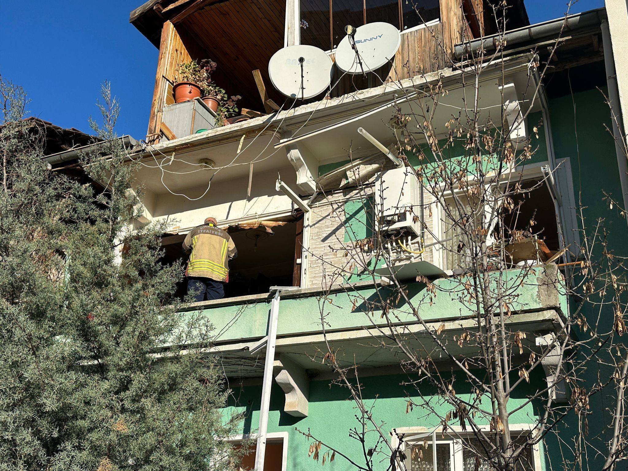 Ankara'da Doğalgaz Bomba gibi patladı
