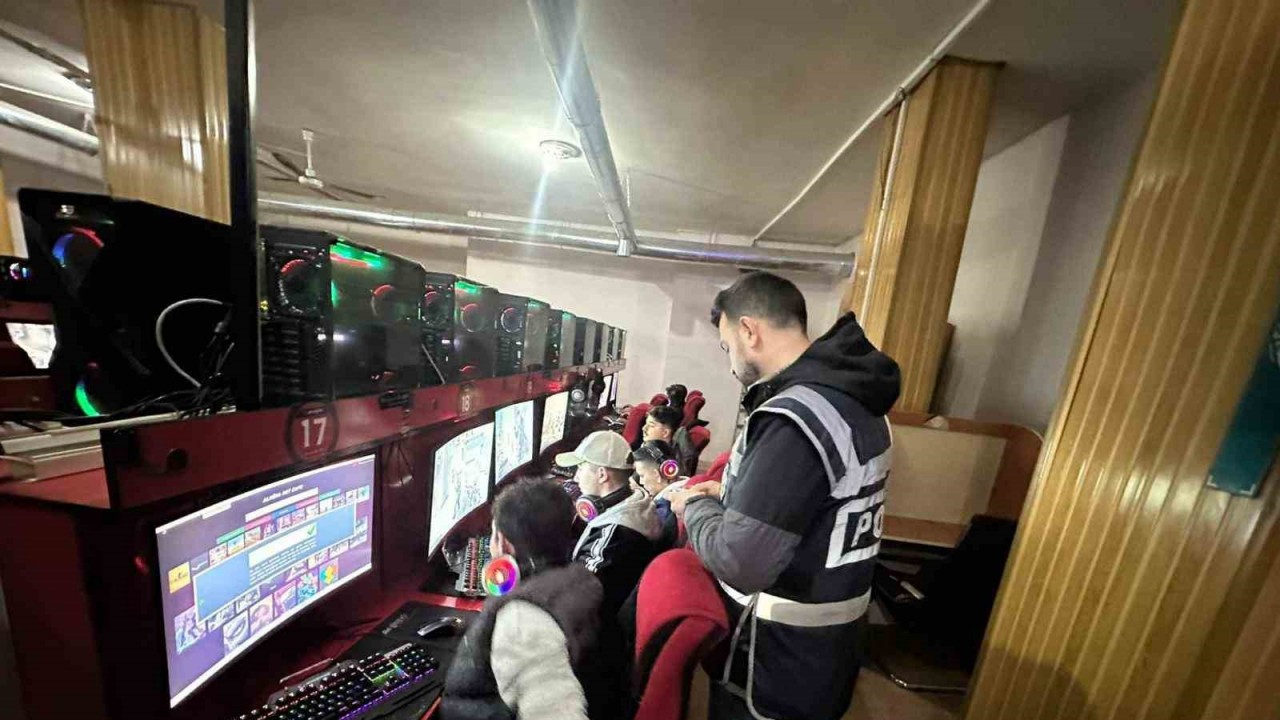 Yozgat’ta internet kafe ve oyun salonları denetlendi