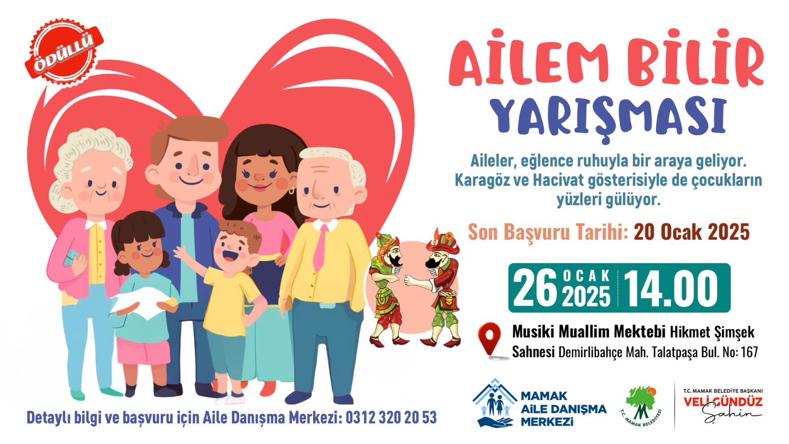 Mamak Belediyesi’nden Kuşakları Buluşturan Yarışma Ailem Bilir