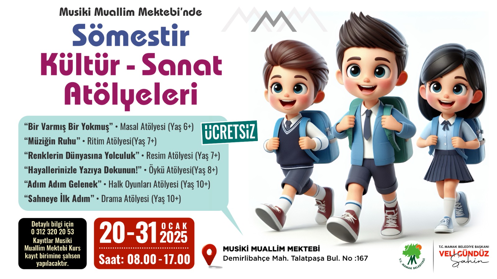 Mamak Belediyesi’nden Çocuklara Eğlenceli Tatil Etkinlikleri düzenliyor