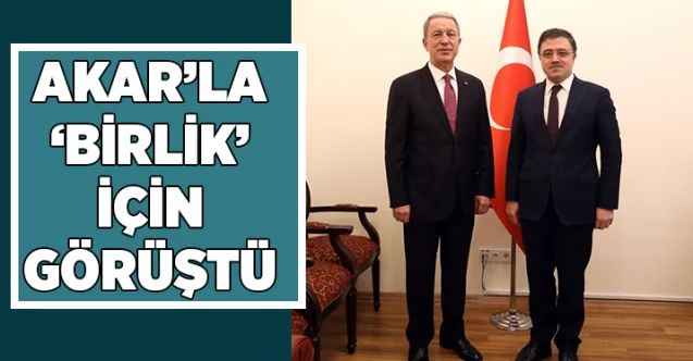 AK Parti Milletvekili Yusuf Başer, Milli Savunma Bakanı  Hulusi Akar’la görüştü