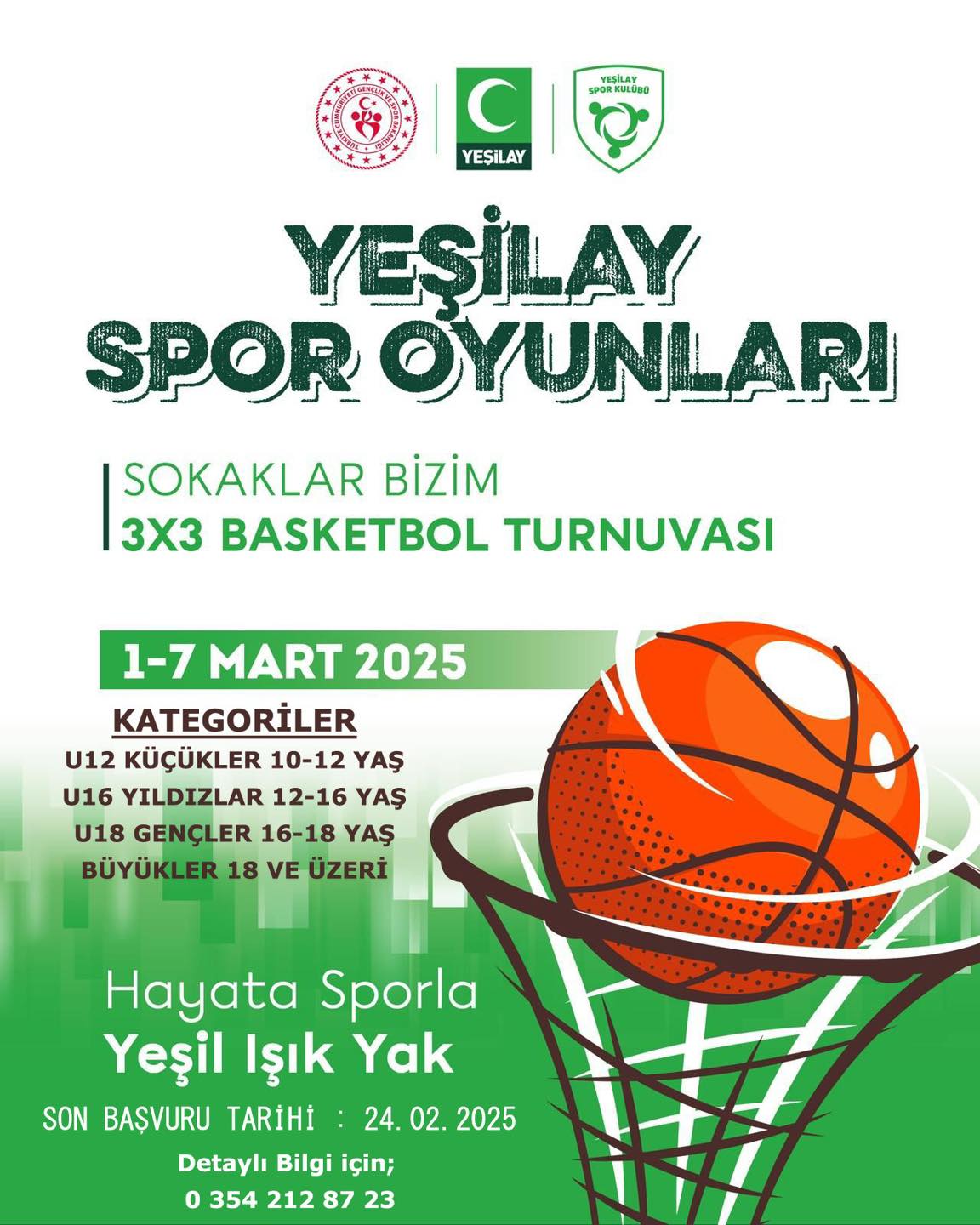 Yeşilay Spor Turnuvası Başlıyor!