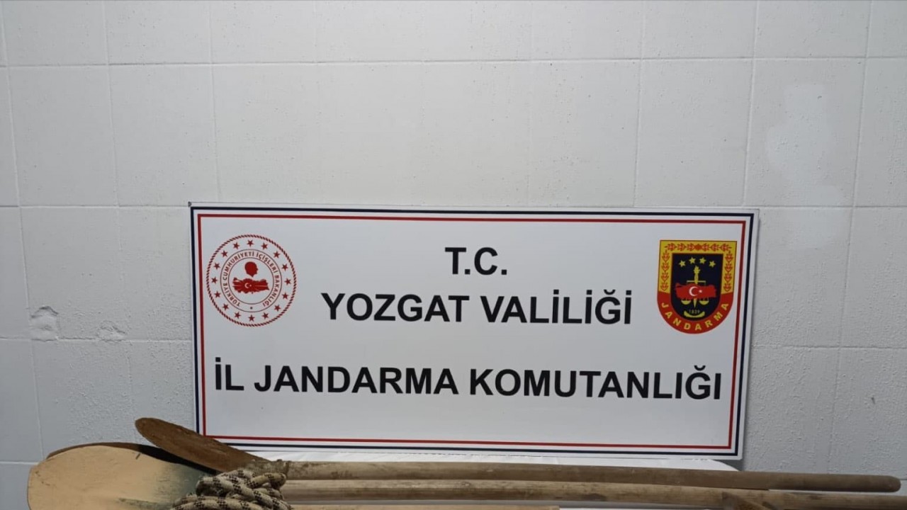 Yerköy’de kaçak kazıya suçüstü