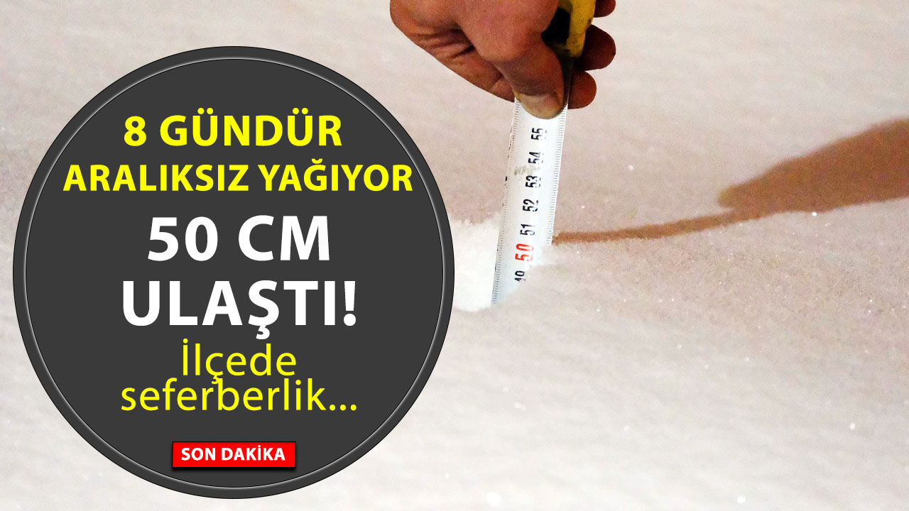 Yozgat Akdağmadeni’nde Kar Seferberliği: Kar Kalınlığı 50 Cm’ye Ulaştı!