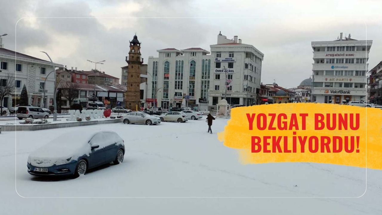 Yozgat Günlerdir Bu Anı Bekliyordu Kış Final Yapmadan Rahmet Yüzün Gösterdi!