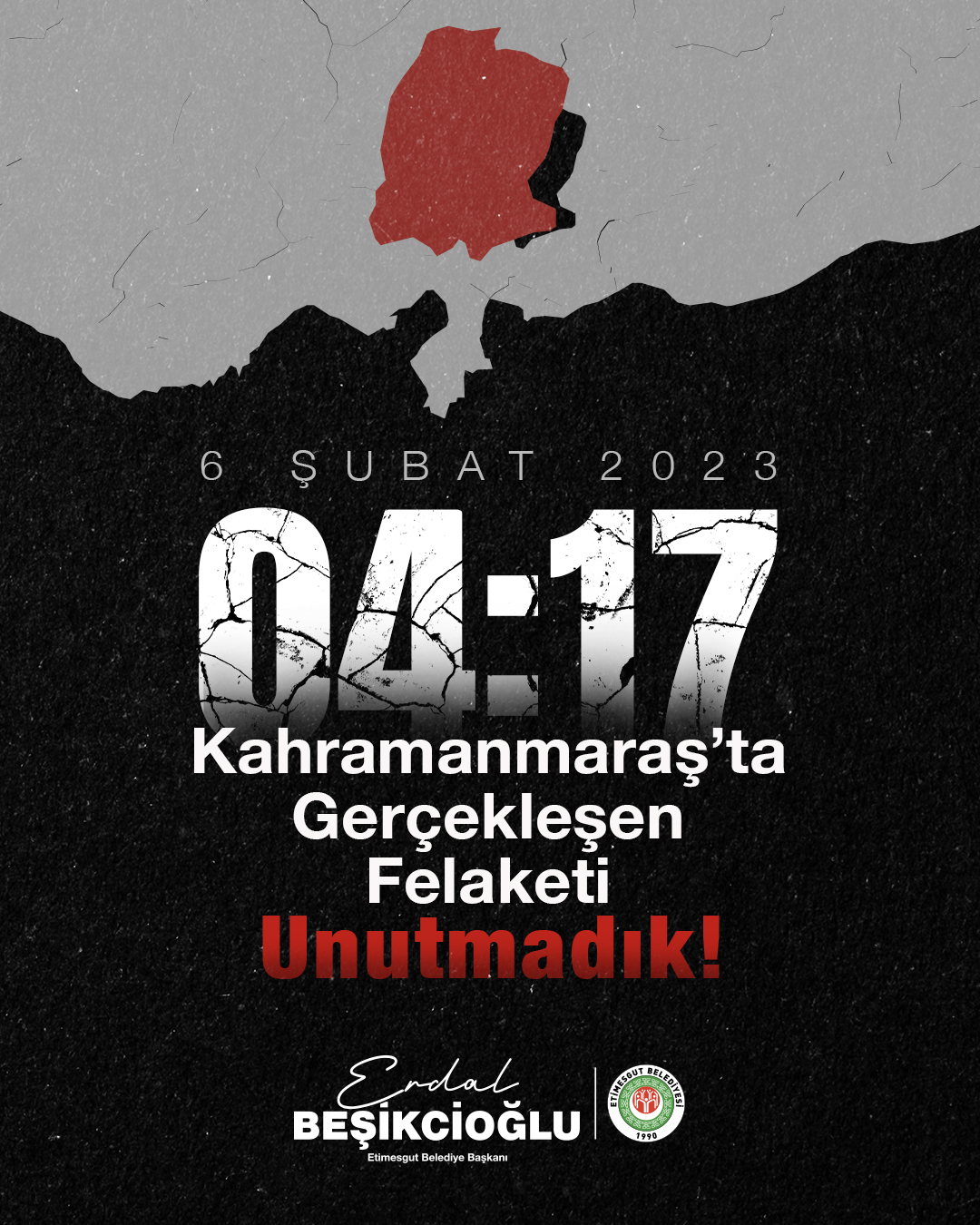 Etimesgut Belediye Başkanı Erdal Beşikcioğlu: Deprem Gerçeğini unutmadan yaşamalıyız!