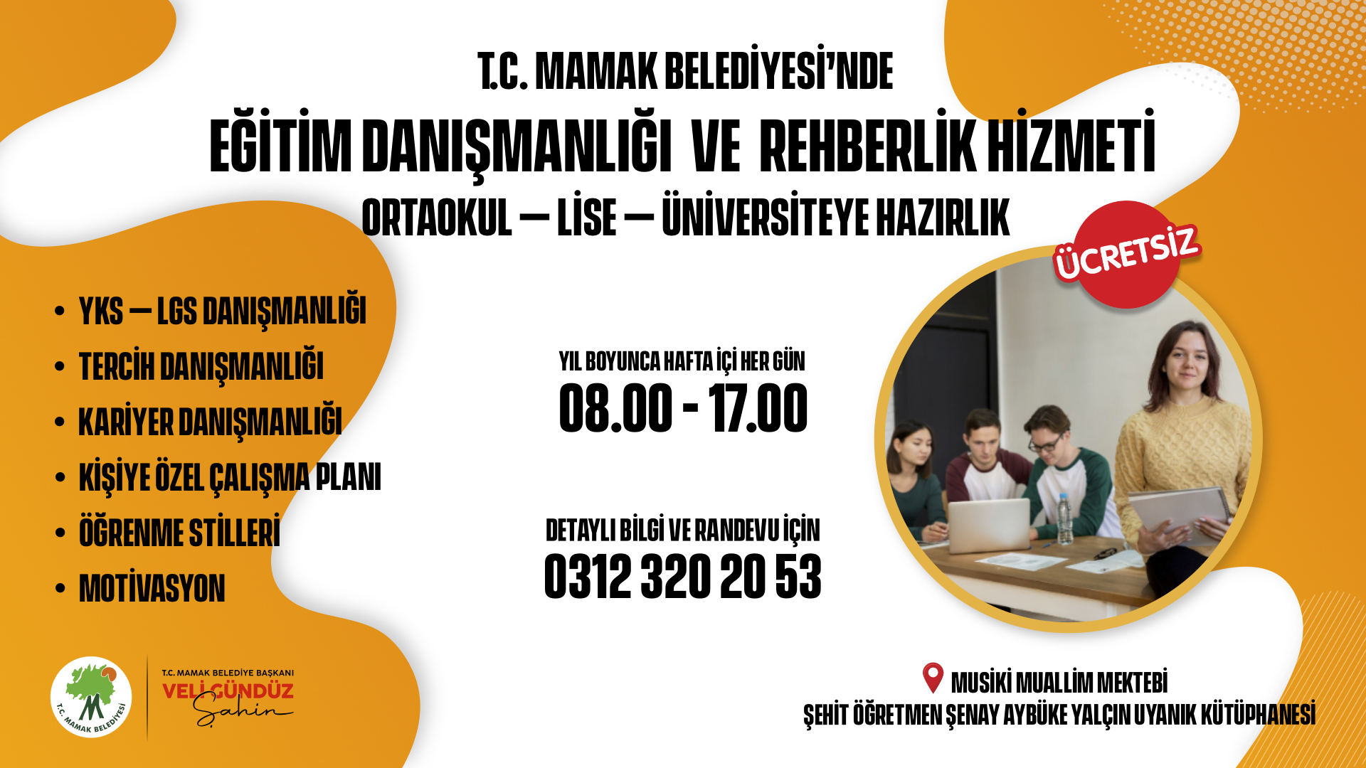 Mamak Belediyesi Danışma Merkezi Öğrencilere Yol Gösterecek