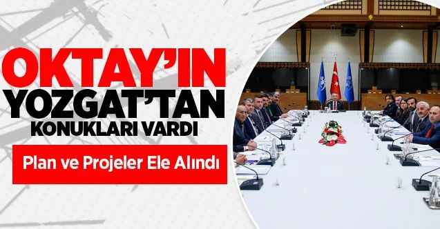 Cumhurbaşkanı Yardımcısı Oktay Yozgat'ta ki Ziraat Odası Başkanlarını Kabul Etti