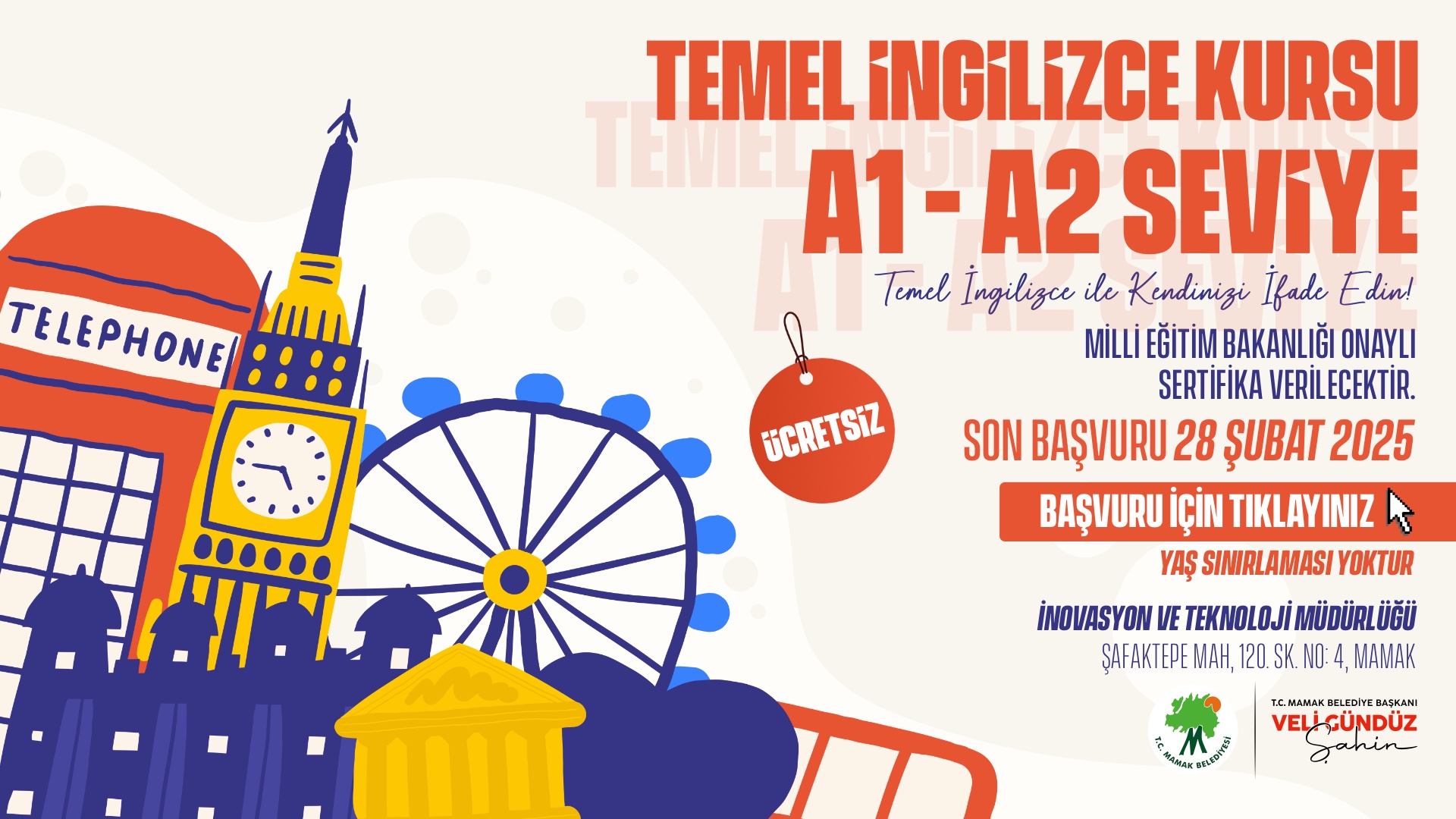 Mamaklılar İngilizce Öğrenecek