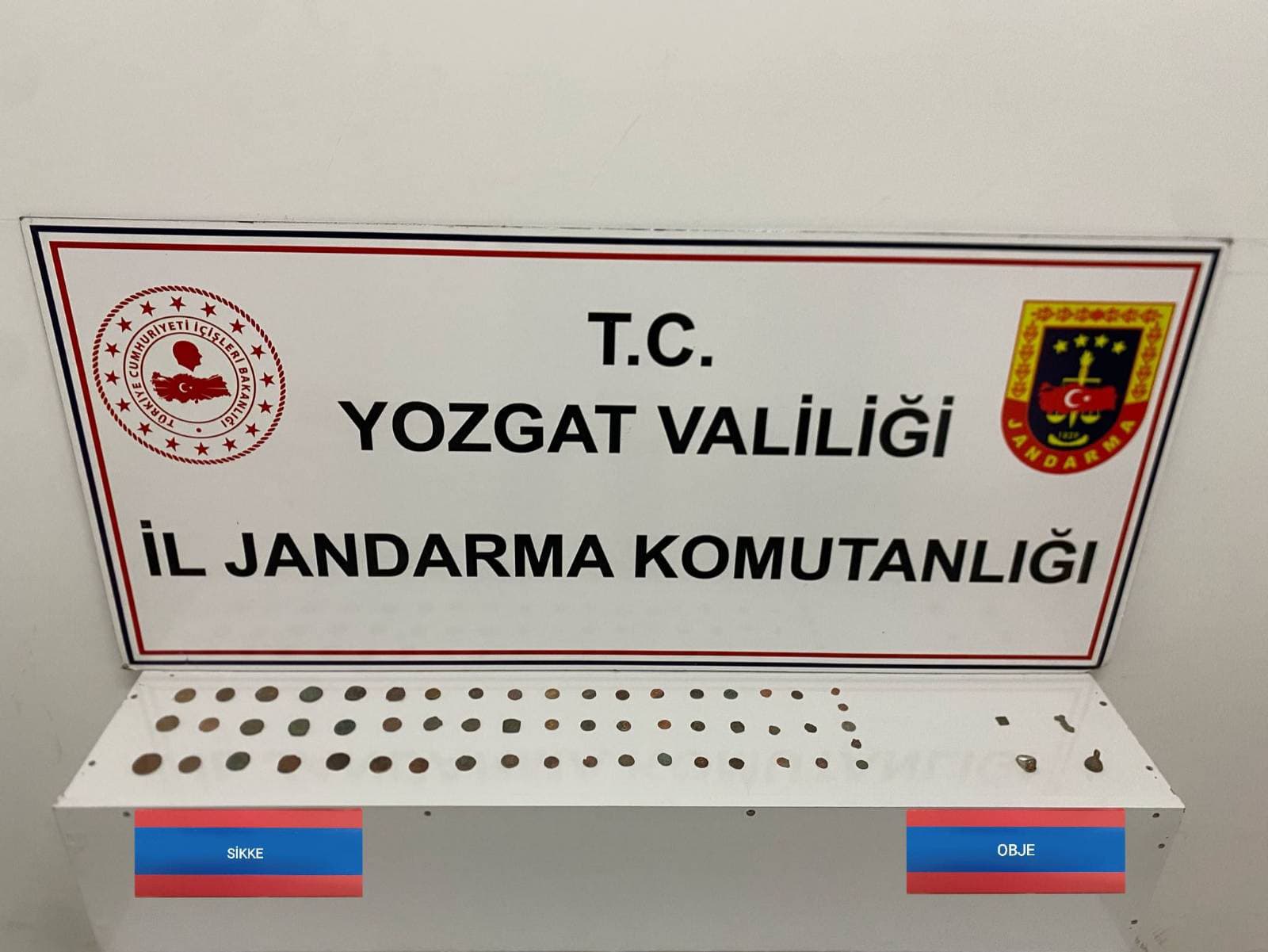 Boğazlıyan Jandarmasından tarihi eser operasyonu