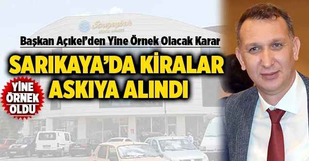 Sarıkaya Belediyesi'nden Son Dakika Korona Virüsü Kararı... Tamamı Askıya Alındı!