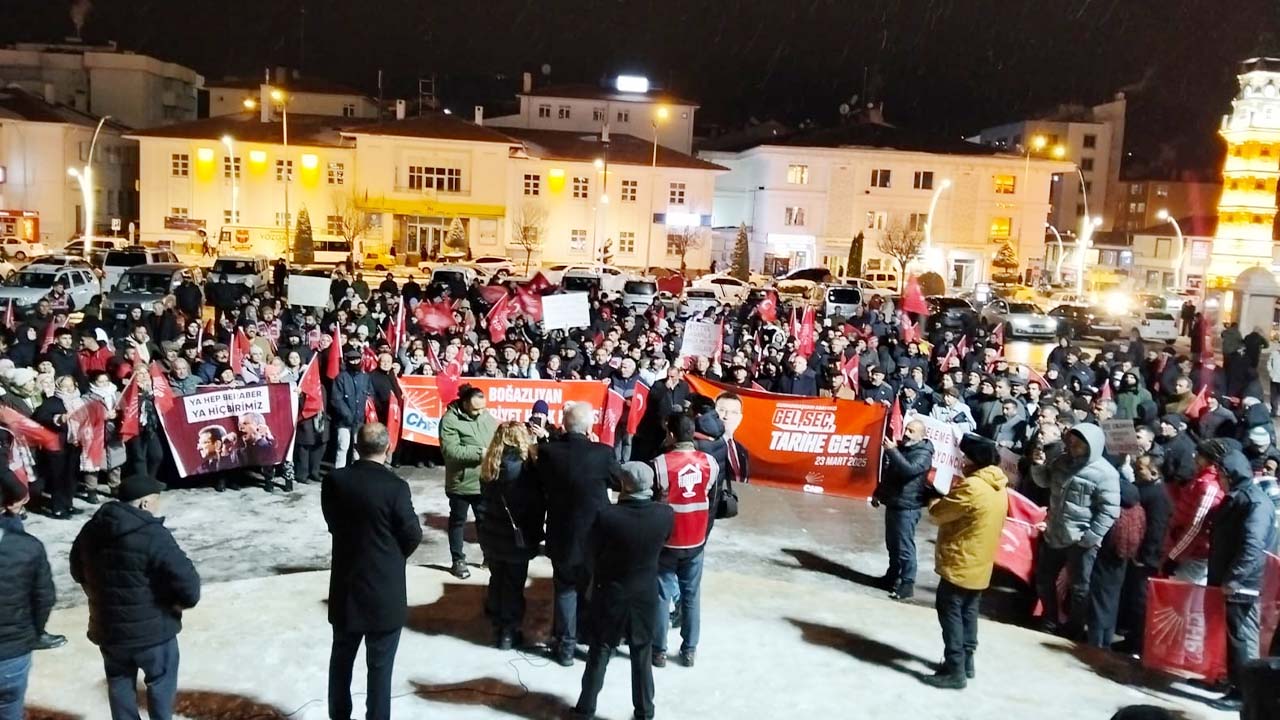 Yozgat’ta İmamoğlu’na Destek İçin Dayanışma Mitingi Düzenlendi!
