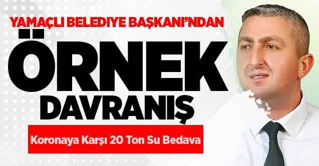 Yamaçlı Belediye Başkanı Halka 20 Ton Su Bedava Veriyor
