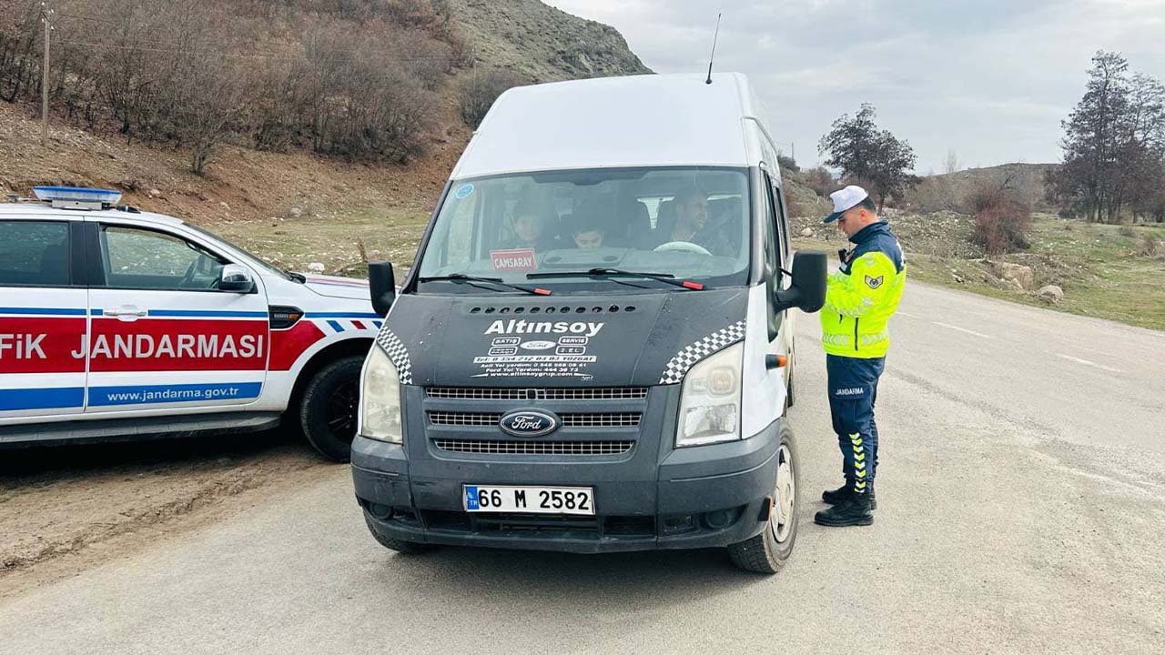 Yozgat'ta Okul Servis Araçlarına Karşı Güvenlik Denetimi