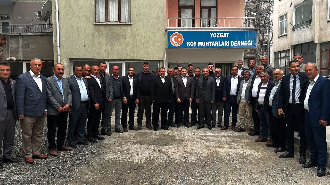 Yozgat Muhtarlar Derneği'nde Bayramlaştı