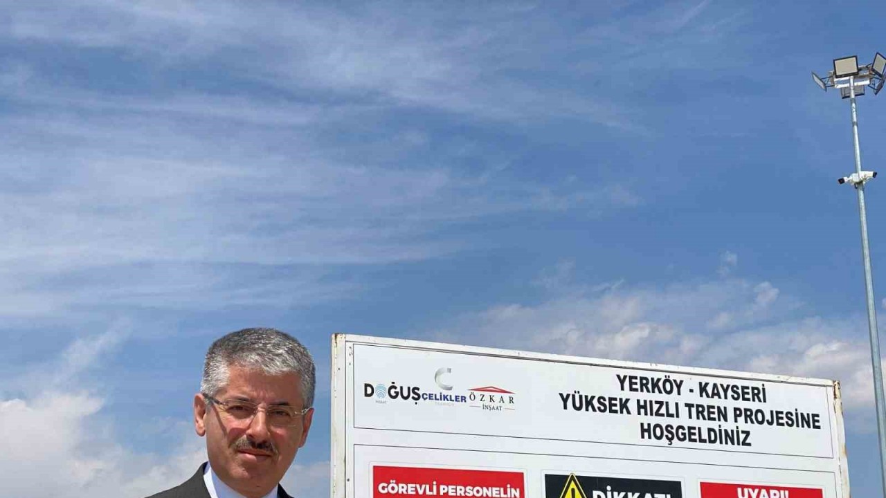 Çopuroğlu’ndan Kayseri-Yerköy hızlı tren hattının şantiyesine ziyaret