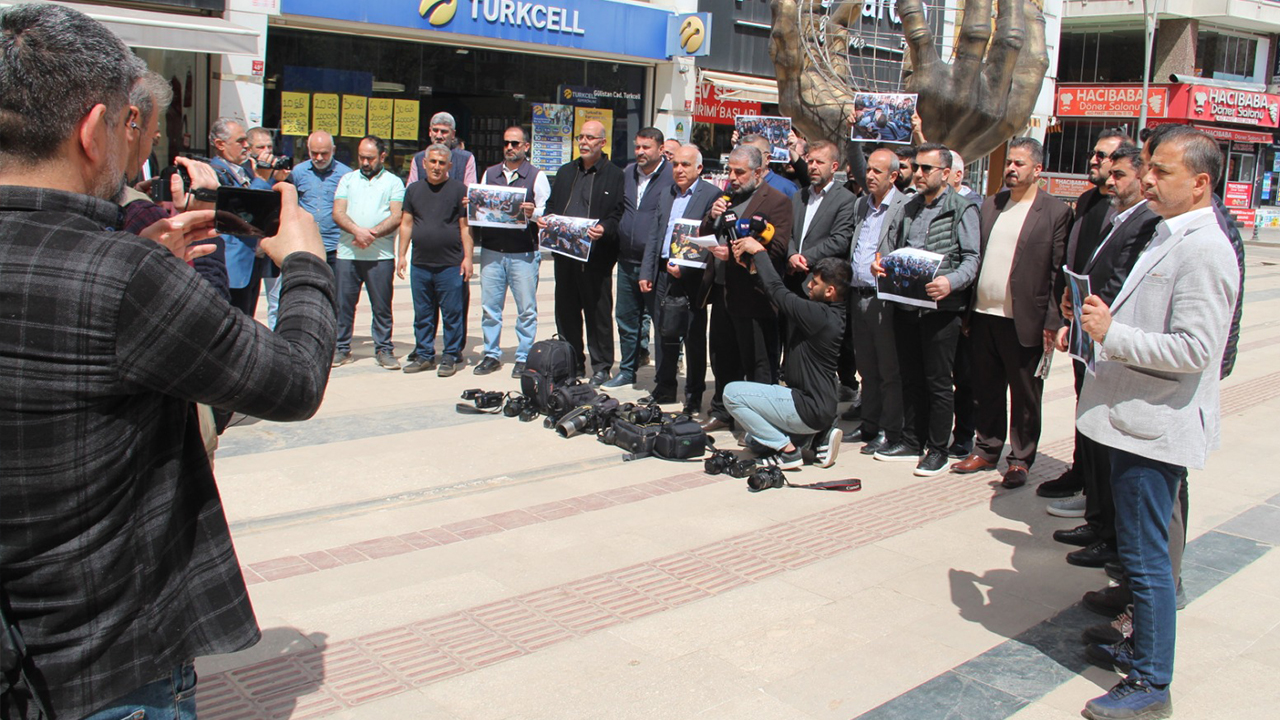 Batman Basını Tek Yürek: Gazze’de Katledilen Gazeteciler İçin Sessiz Çığlık