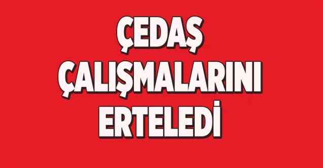Çedaş’ta korona tedbiri