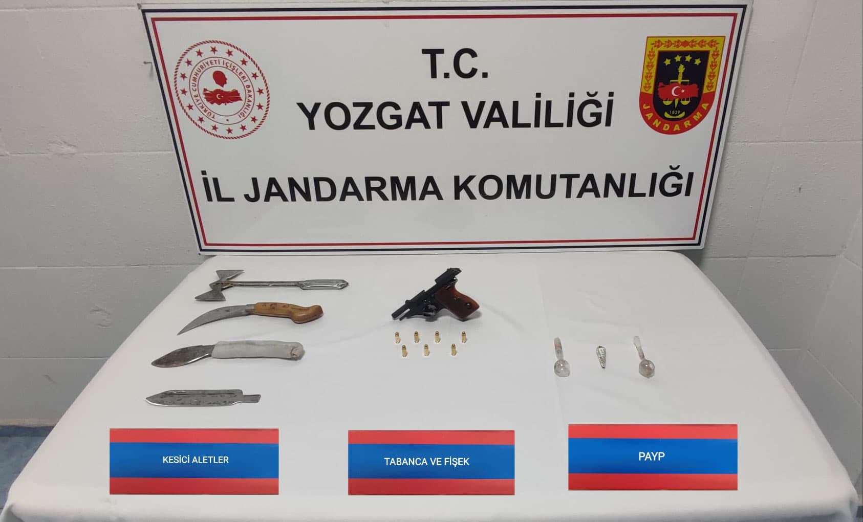 Yozgat’ta Jandarmadan Uyuşturucu ve Silah Operasyonu: 5 Şüpheli Gözaltında