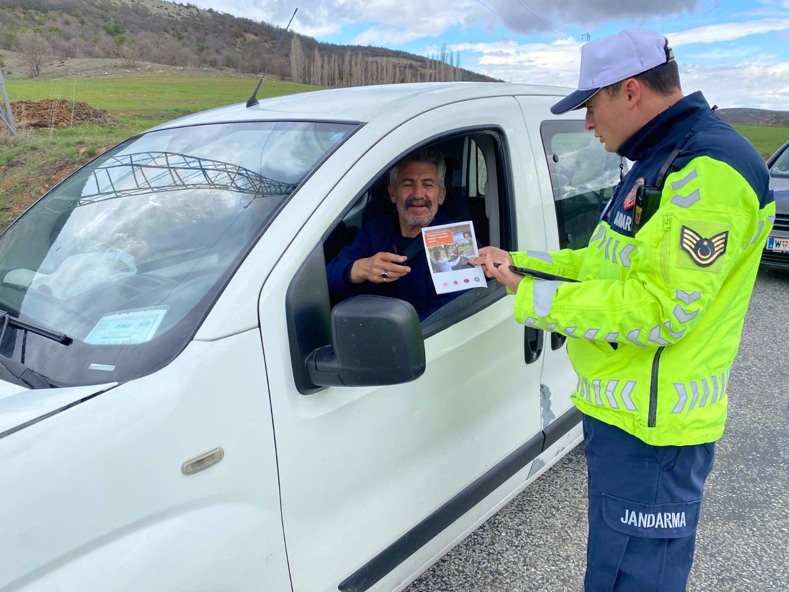 Yozgat İl Jandarma Komutanlığı'ndan Trafik Denetimi