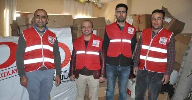 Kızılay Şubesinden 200 aileye gıda yardımı