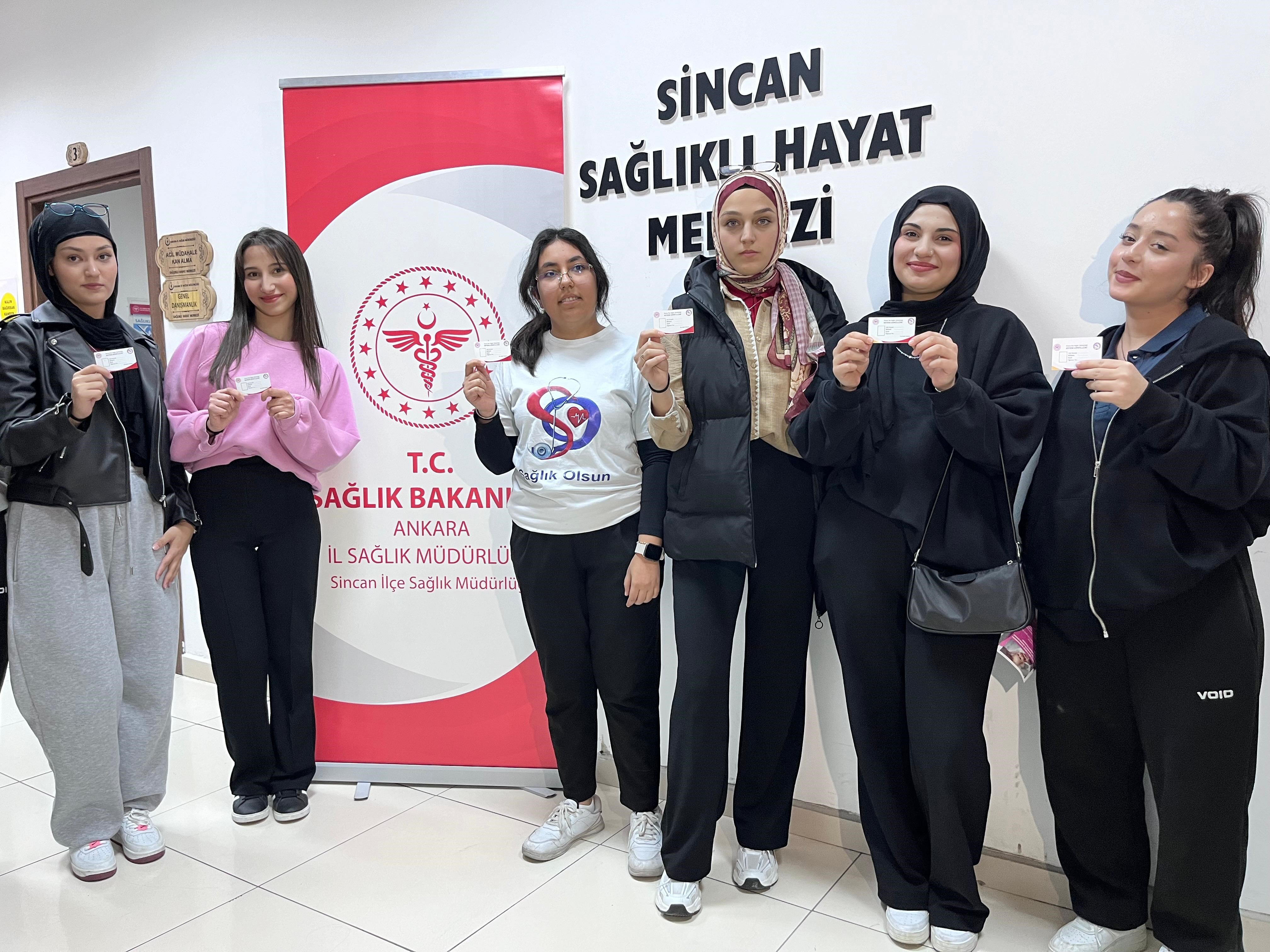 Öğrenciler kanser Taramasından Geçti