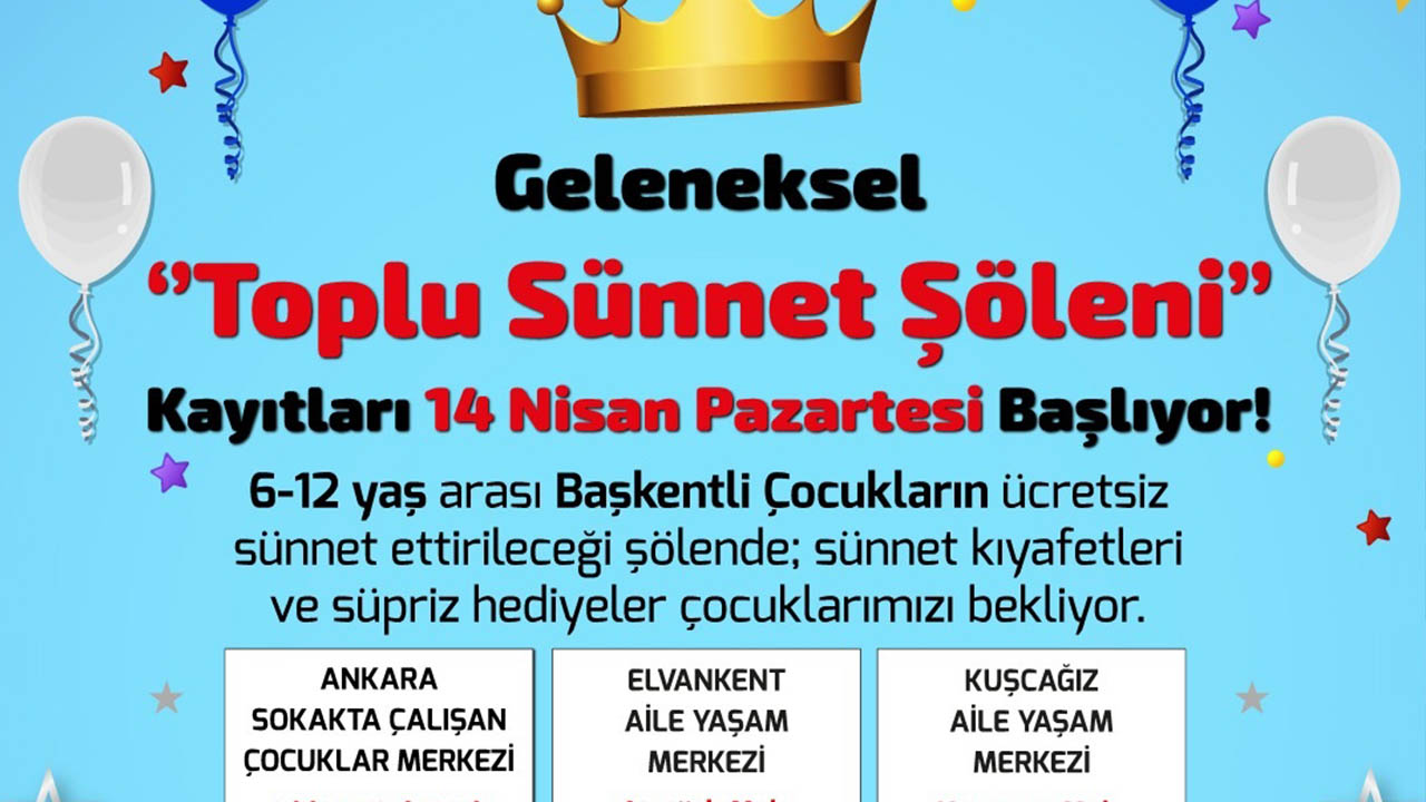ABB'nin Geleneksel Sünnet Şöleni Kayıtları Yarın Başlıyor!