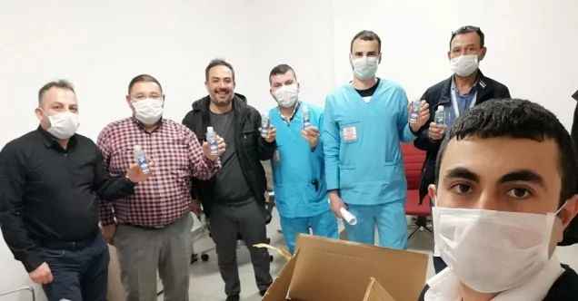 Kolonya üreticisinden sağlık çalışanlarına çam kolonyası