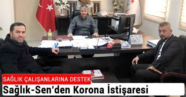 Sağlık-Sen Yozgat Şube Başkanı Atakan Erciyas, Sağlık Müdürü Dr. Fatih Şahin ile Korona Virüs Mücadelesinde Sağlıkçıların Durumunu Görüştü