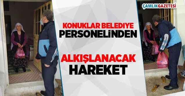 Konuklar Belediye Personelinden Alkışlanacak Hareket