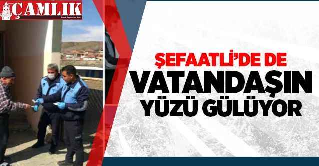 Şefaatli'de de vatandaşın yüzü gülüyor
