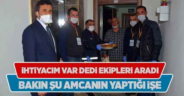 Yozgatlı Amca Yaptığı Hareketle Ekipleri Duygulandırdı