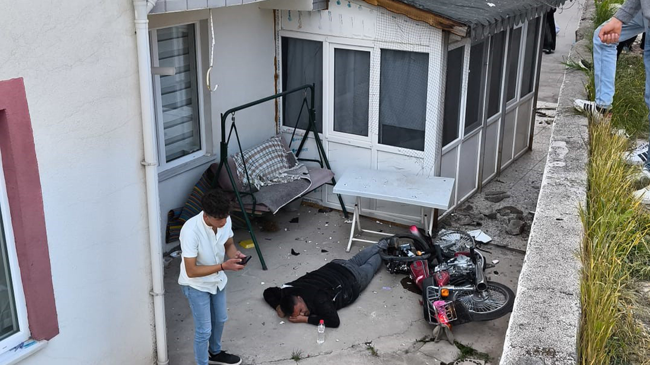 Yozgat'ta polisten kaçarken kaza yaptı