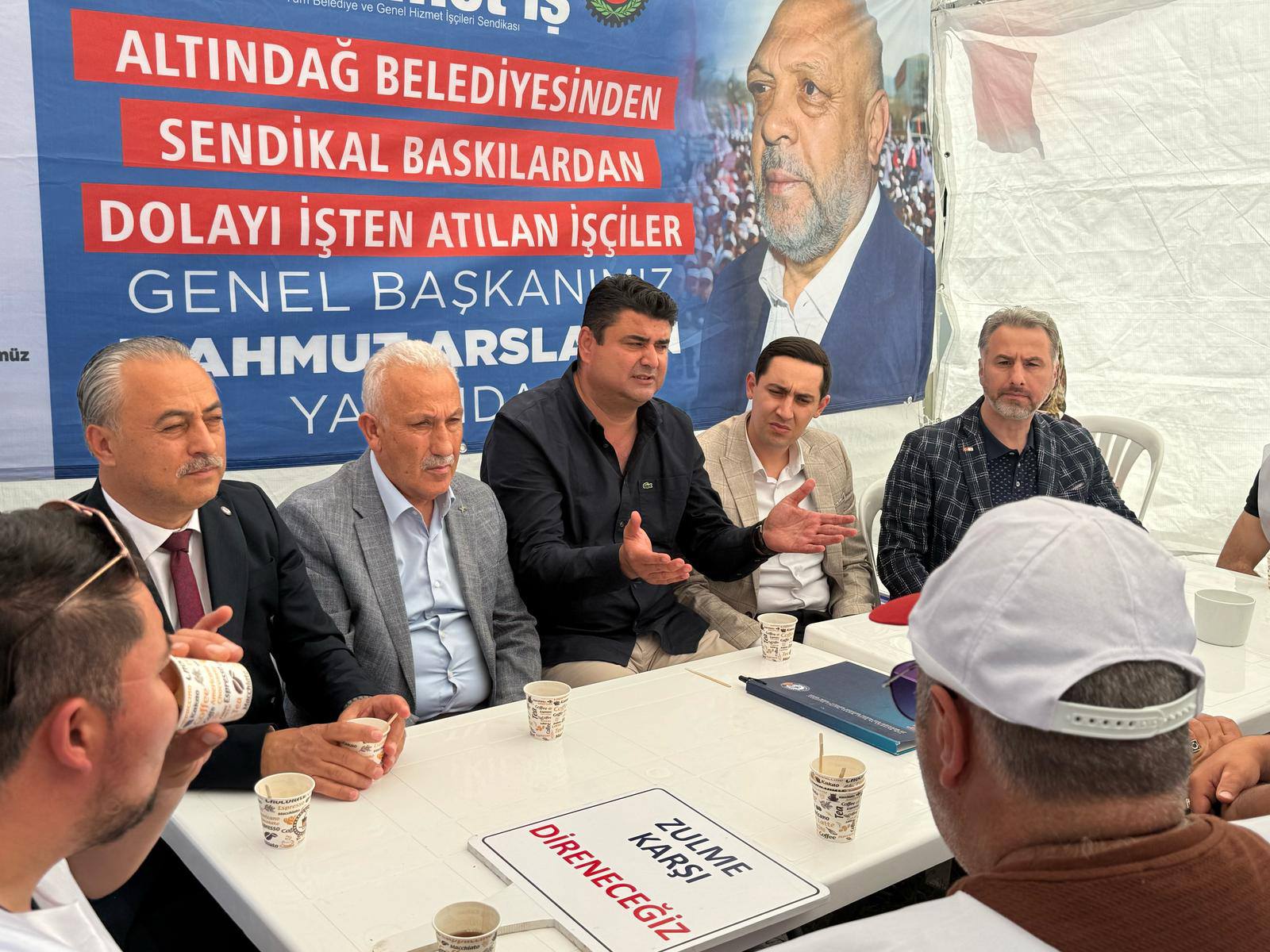 Yozgatlı Başkandan Altındağ Belediyesi'ndeki Greve Destek