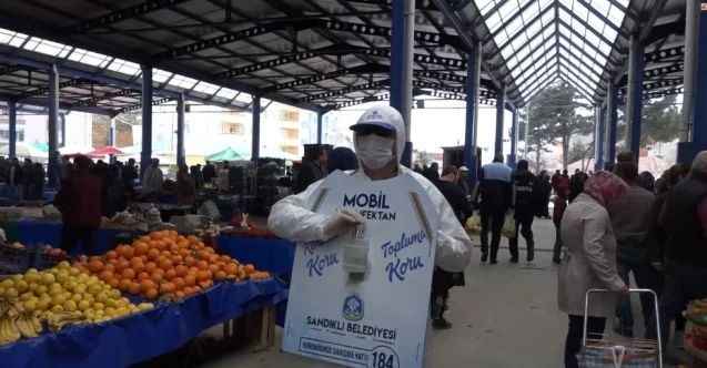 Bu da “Mobil Dezenfektan” uygulaması
