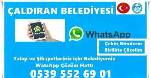 Çaldıran Belediyesinden korona virüsü salgınına karşı ‘WhatsApp’ hattı kuruldu