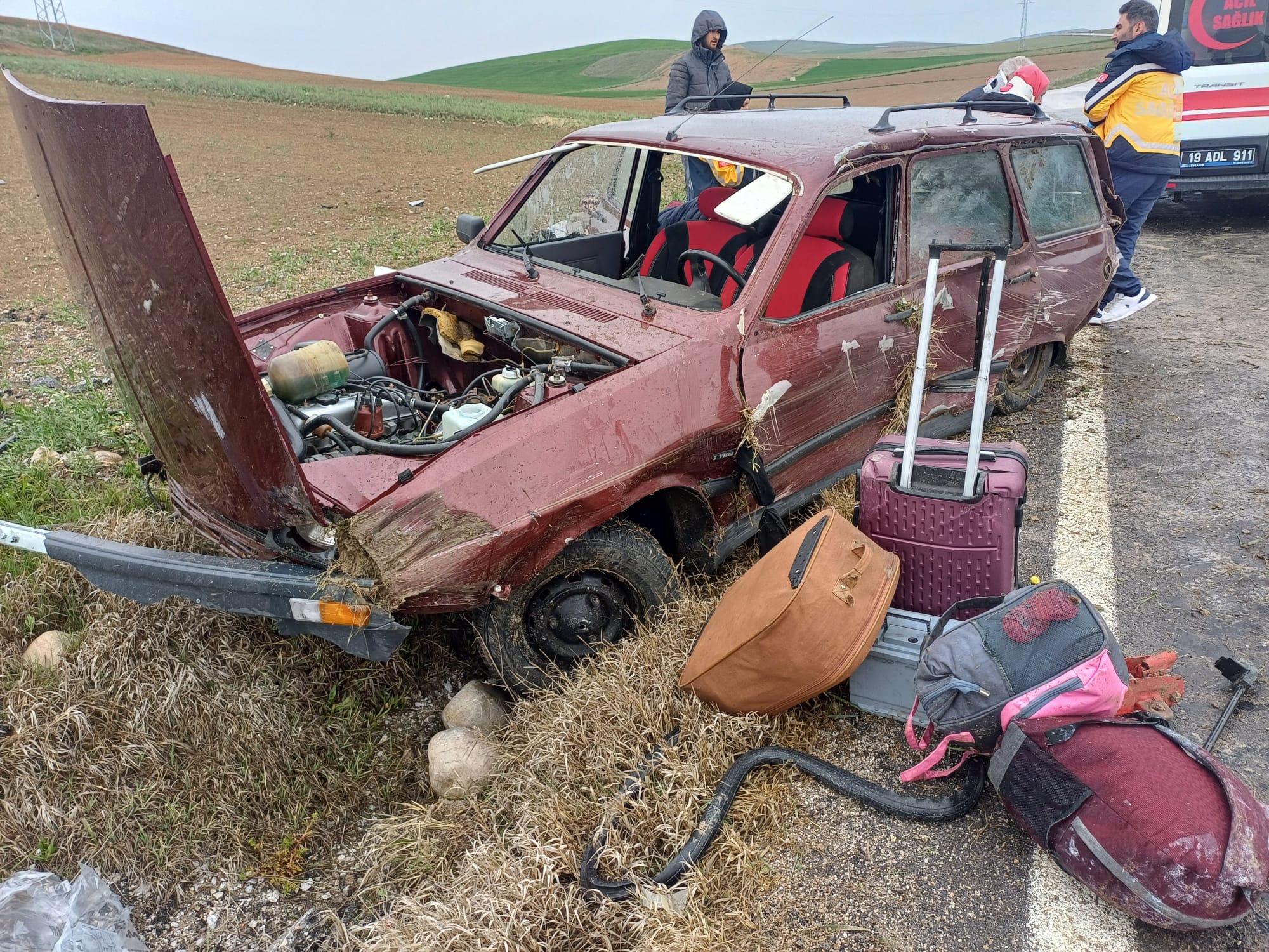 Yozgat'ın komşusunda kazada 7 kişi yaralandı