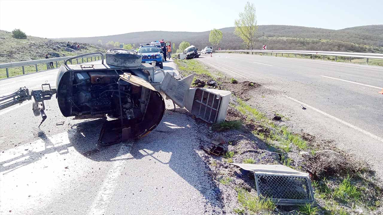 Yozgat’ta minibüs takla attı attı: 1 ölü, 2 yaralı