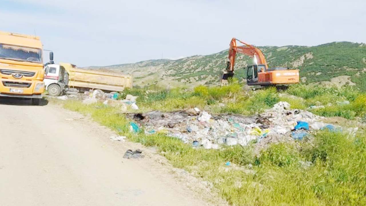 Yozgat’ta Belediye Düğmeye Bastı! Çöp Depolama Alanında Çalışmalar Başladı!