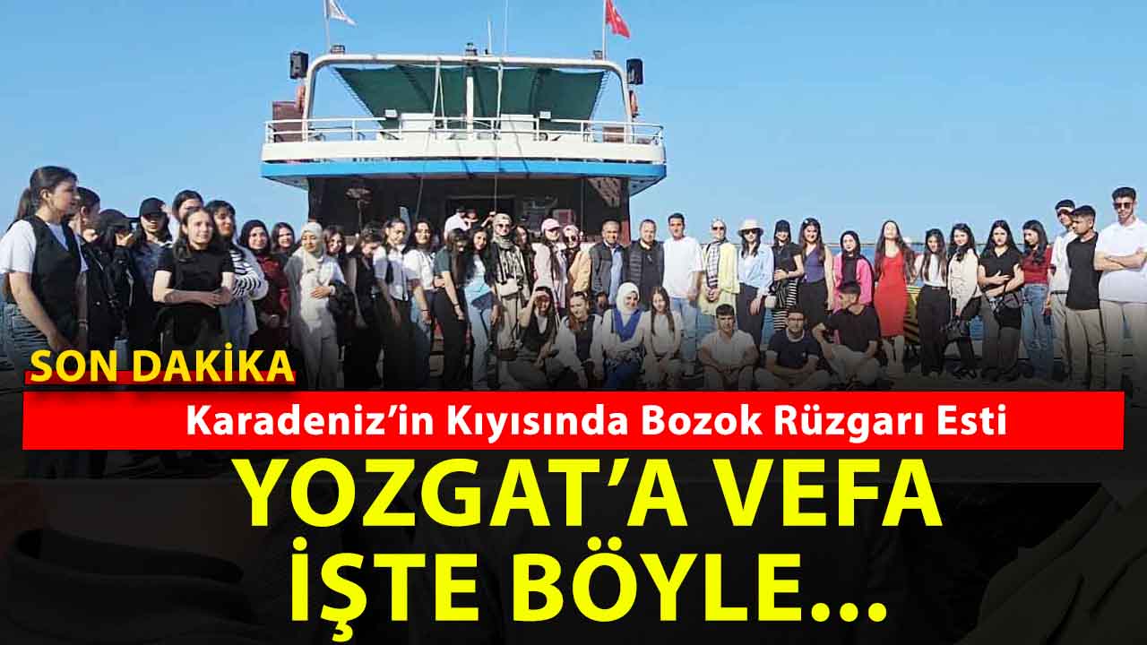 Samsun’da Yozgatlılardan Öğrencilere Moral Dolu Karşılama: Karadeniz’in Kıyısında Bozok Rüzgarı Esti