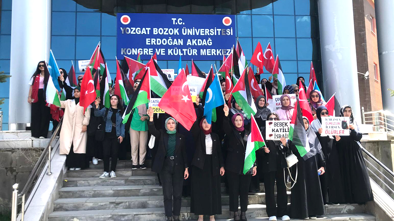 Yozgat’ta Alperenler Filistin ve Doğu Türkistan'a Destek İçin Yürüdü