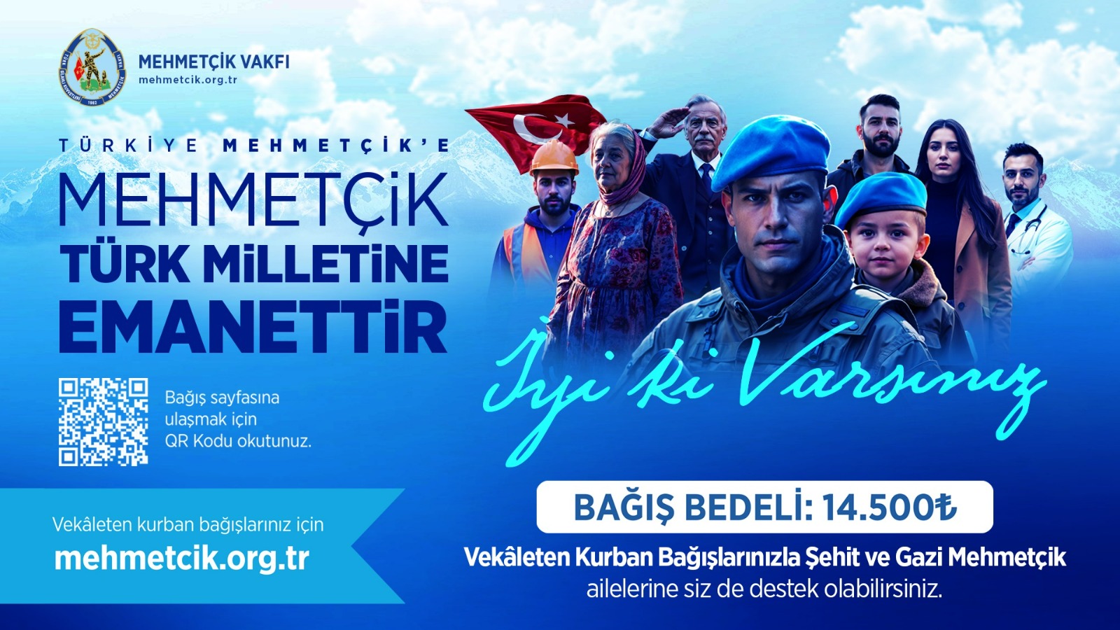 TSK Mehmetçik Vakfı Kurban Bağışlarını Bekliyor
