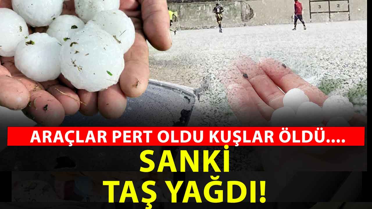 Yozgat’ta gökten felaket yağdı: Ceviz büyüklüğünde dolu can ve mal güvenliğini tehdit etti