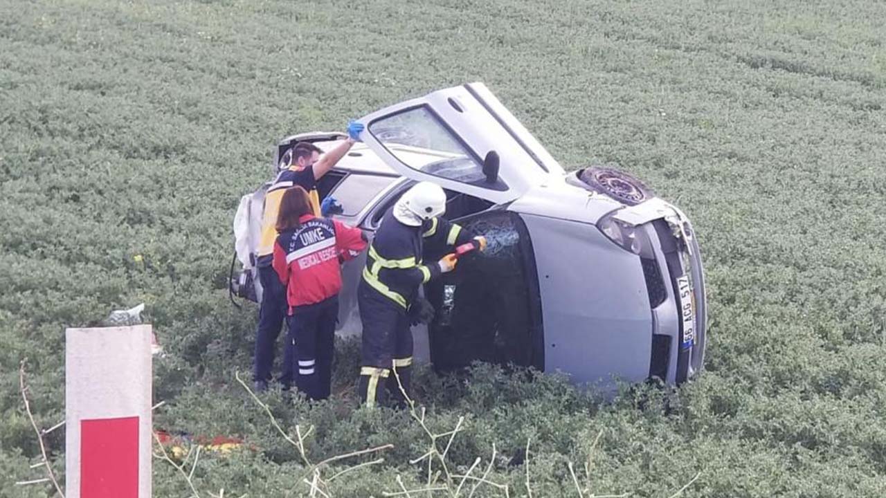 Alaca-Yozgat Yolunda Trafik Kazası! Sürücü Araca Sıkıştı!