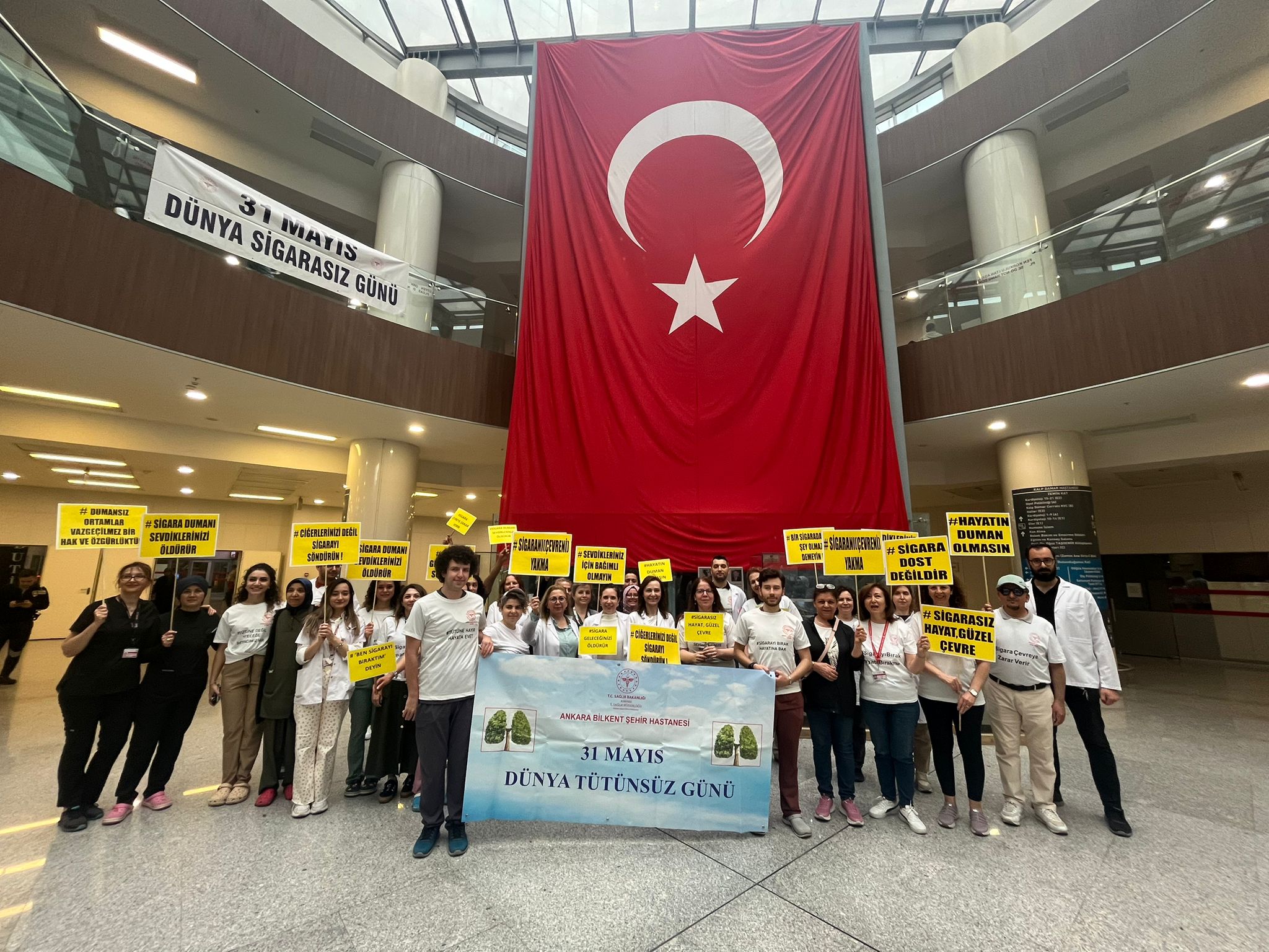 Ankara Bilkent'te Sağlıklı gelecek için dumansız yaşam
